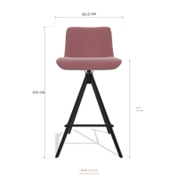 Barstoel Universal 6460, afmetingen 45.5 x 53.5 x 101 cm