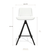 Barhocker Universal 6460, Maße 45.5 x 53.5 x 101 cm
