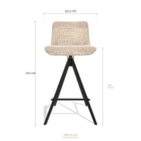 Tabouret de bar Universal 6460, dimensions 45.5 x 53.5 x 101 cm