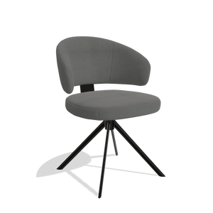 Dining Chair Zenith - Leather B400 - Swivel Legs