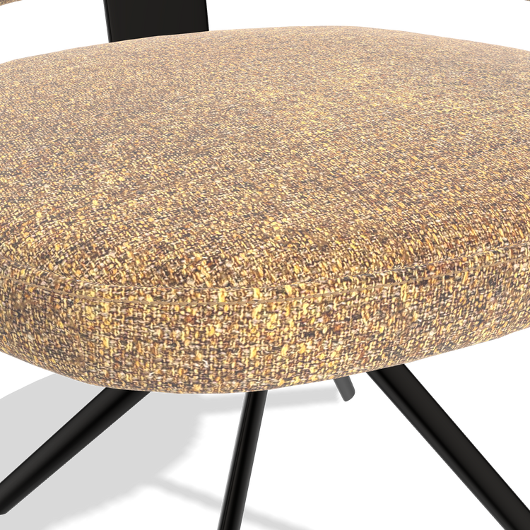 Close-up of the Oasis 16 fabric on the Zenith 6604 dining chair