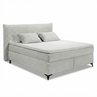 Boxspring Pasena - Silber | Includes Base and Topper