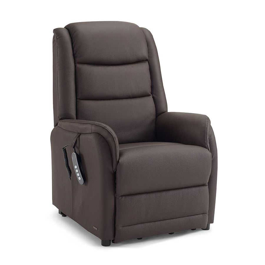 Berlin recliner in dark brown B918 leather