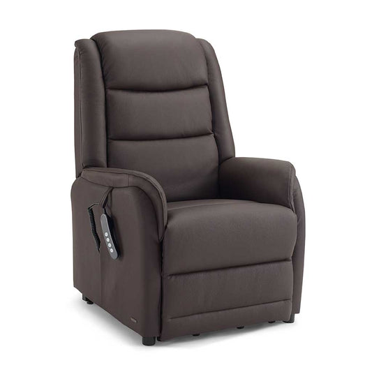 Berlin recliner in dark brown B918 leather