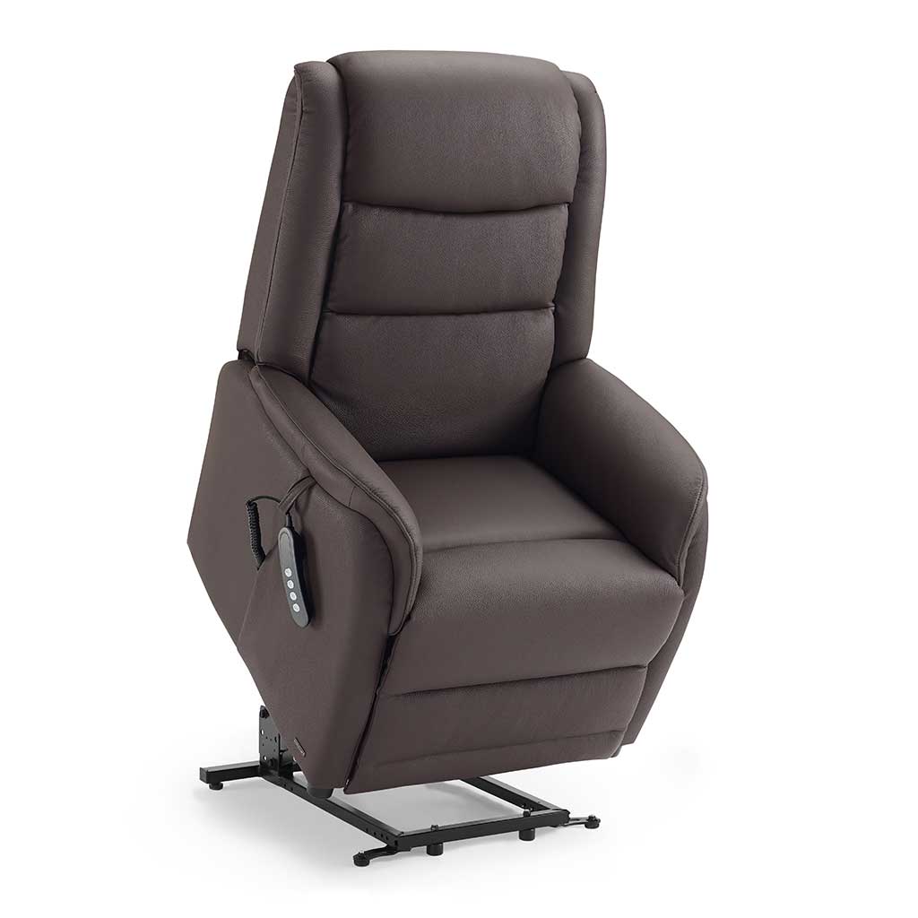 Berlin recliner dark brown side view