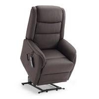 Berlin recliner dark brown side view