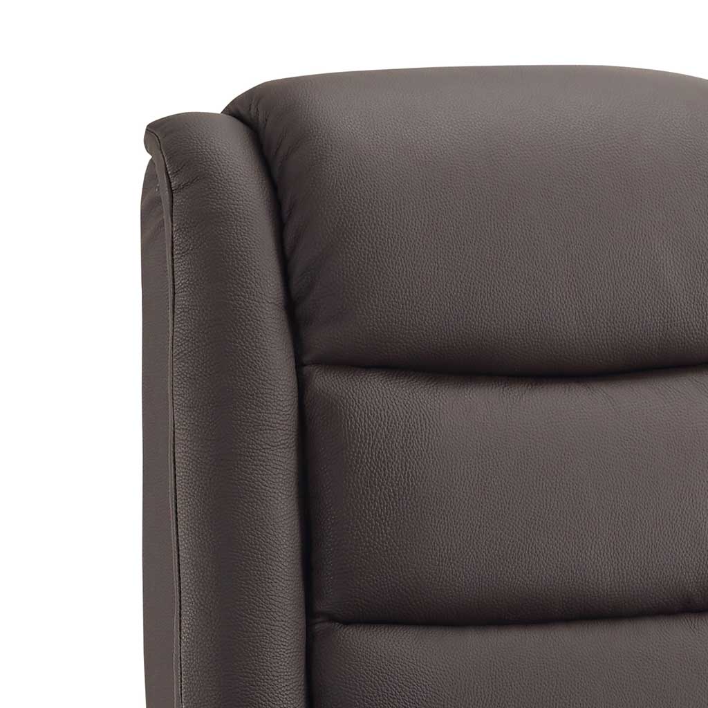 Berlin recliner dark brown reclined