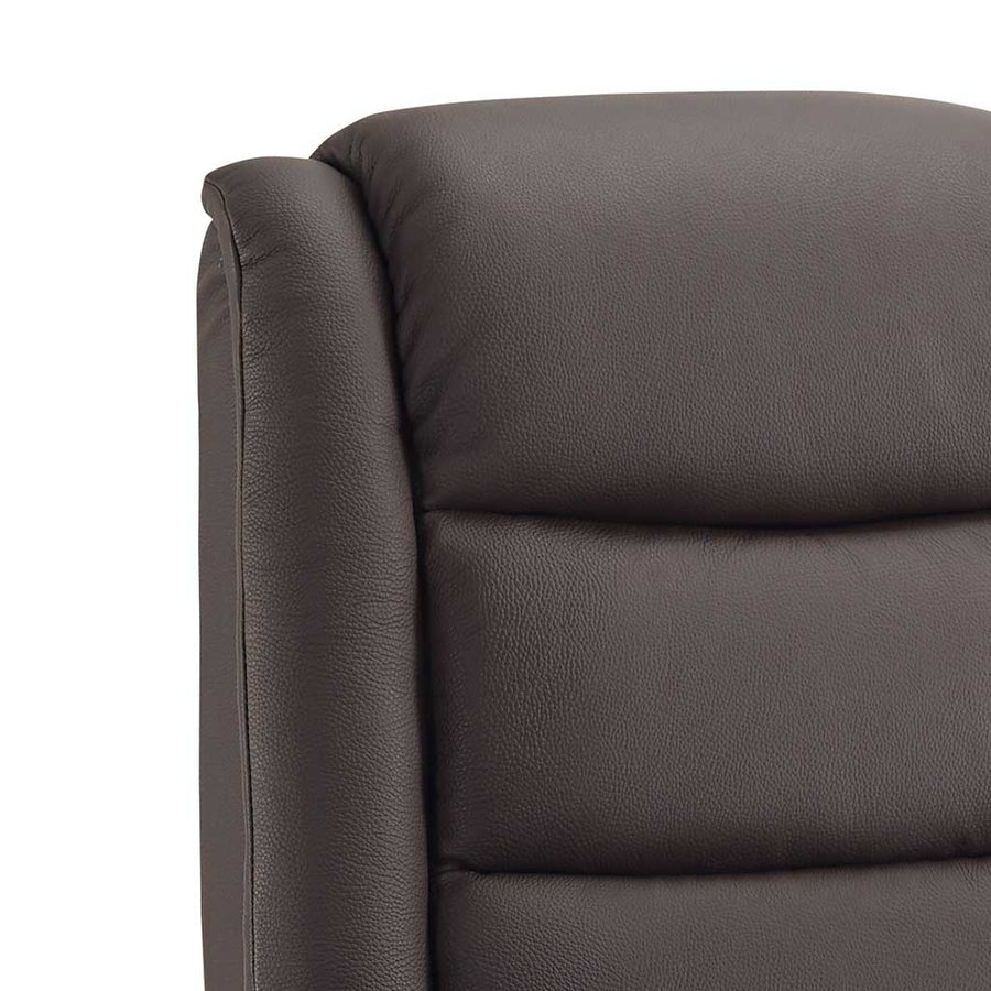 Berlin recliner dark brown reclined