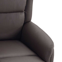 Berlin recliner dark brown detail