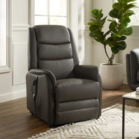 Berlin recliner dark brown back view