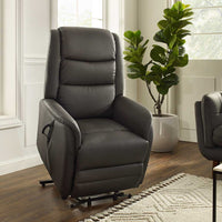 Berlin recliner dark brown angle