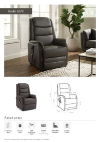 Berlin recliner dimensions