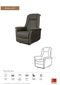 Bochum recliner dimensions