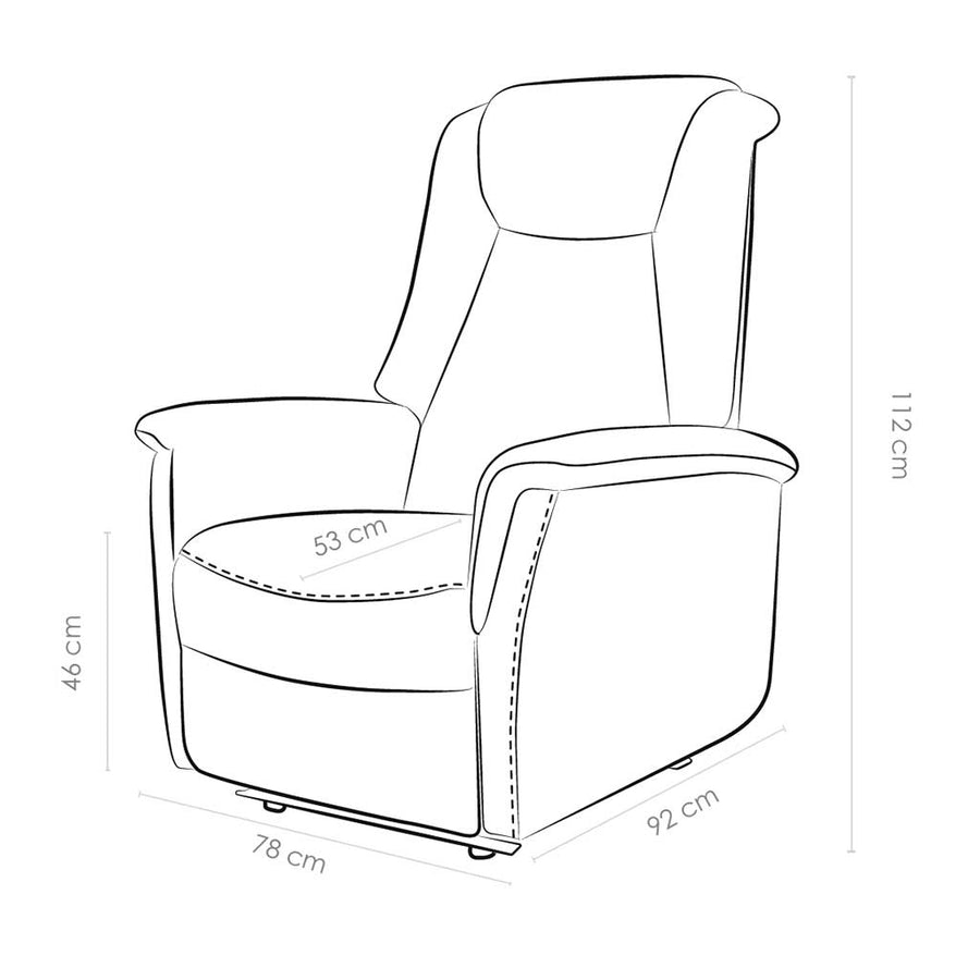 Bochum recliner features