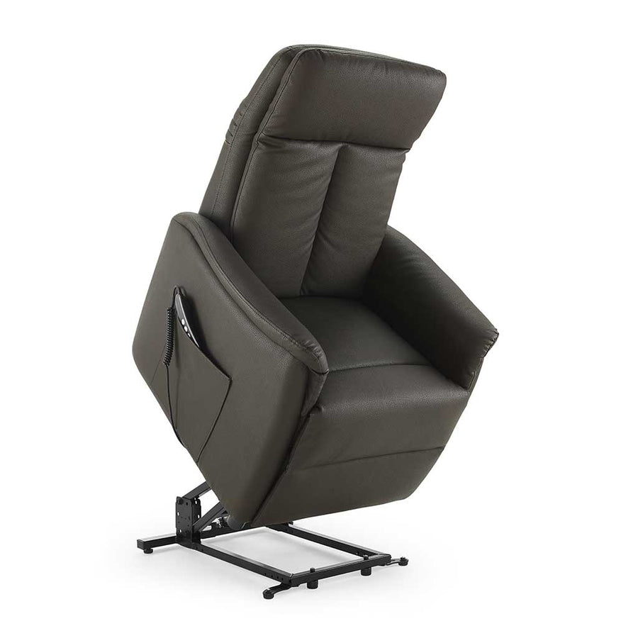 Bremen recliner dark brown side view