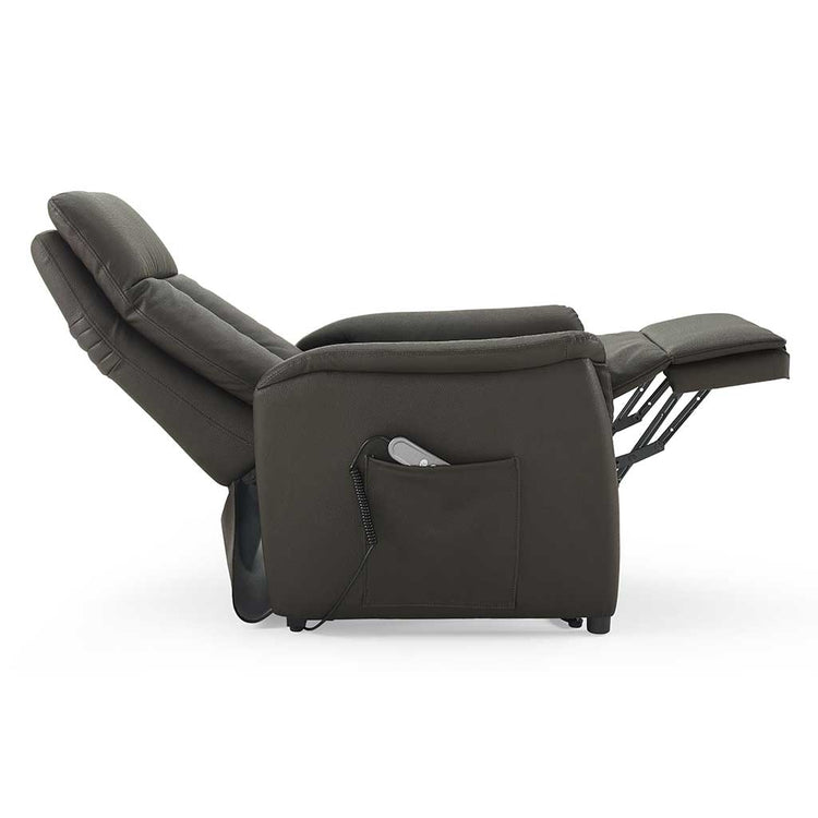 Bremen recliner dark brown reclined