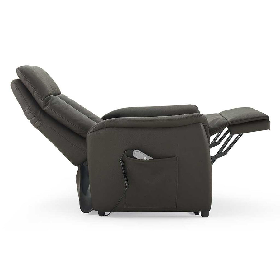 Bremen recliner dark brown reclined