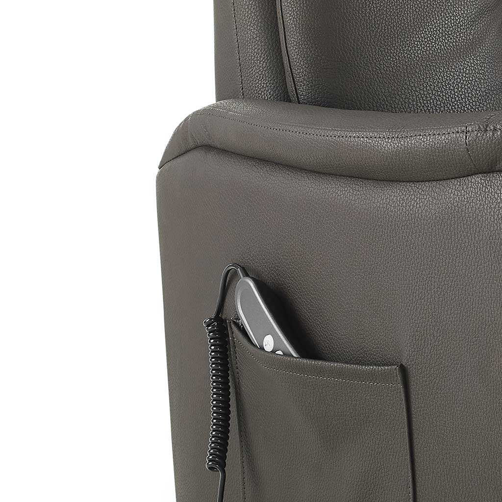 Bremen recliner dark brown back view