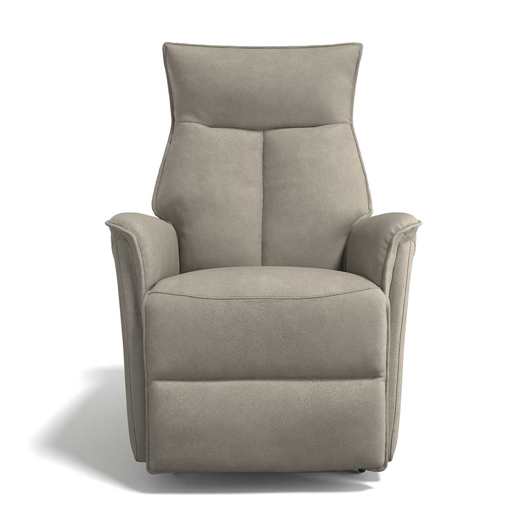 Cambridge recliner clay side view