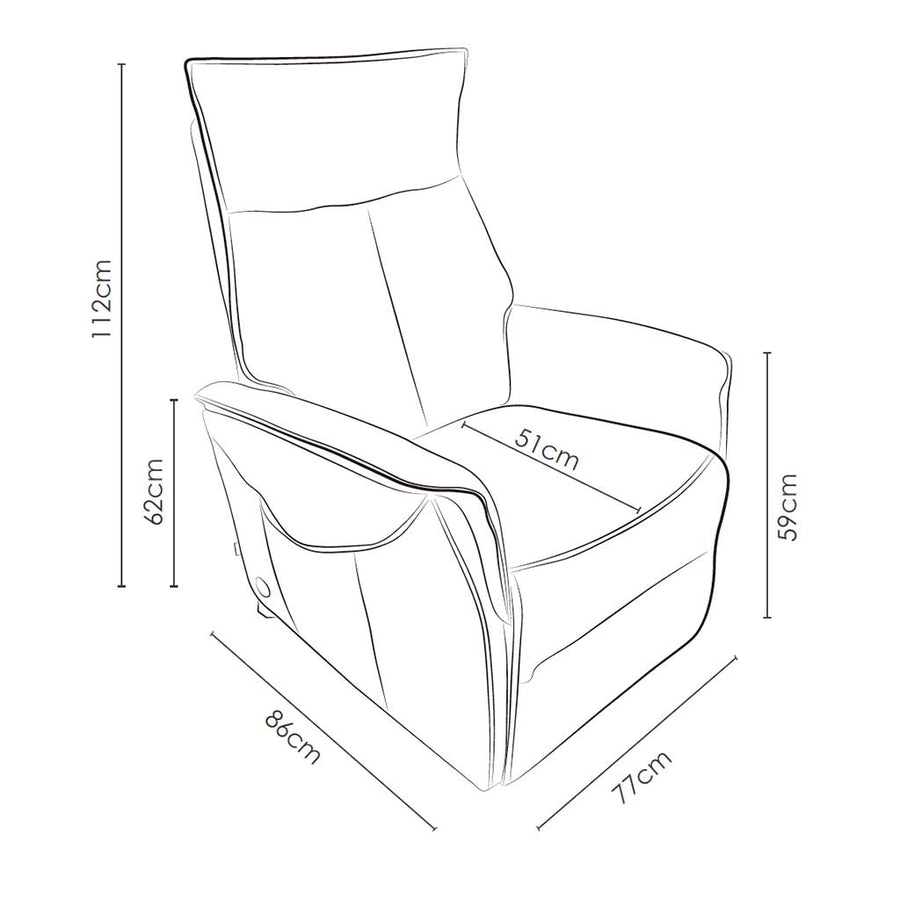 Cambridge recliner features