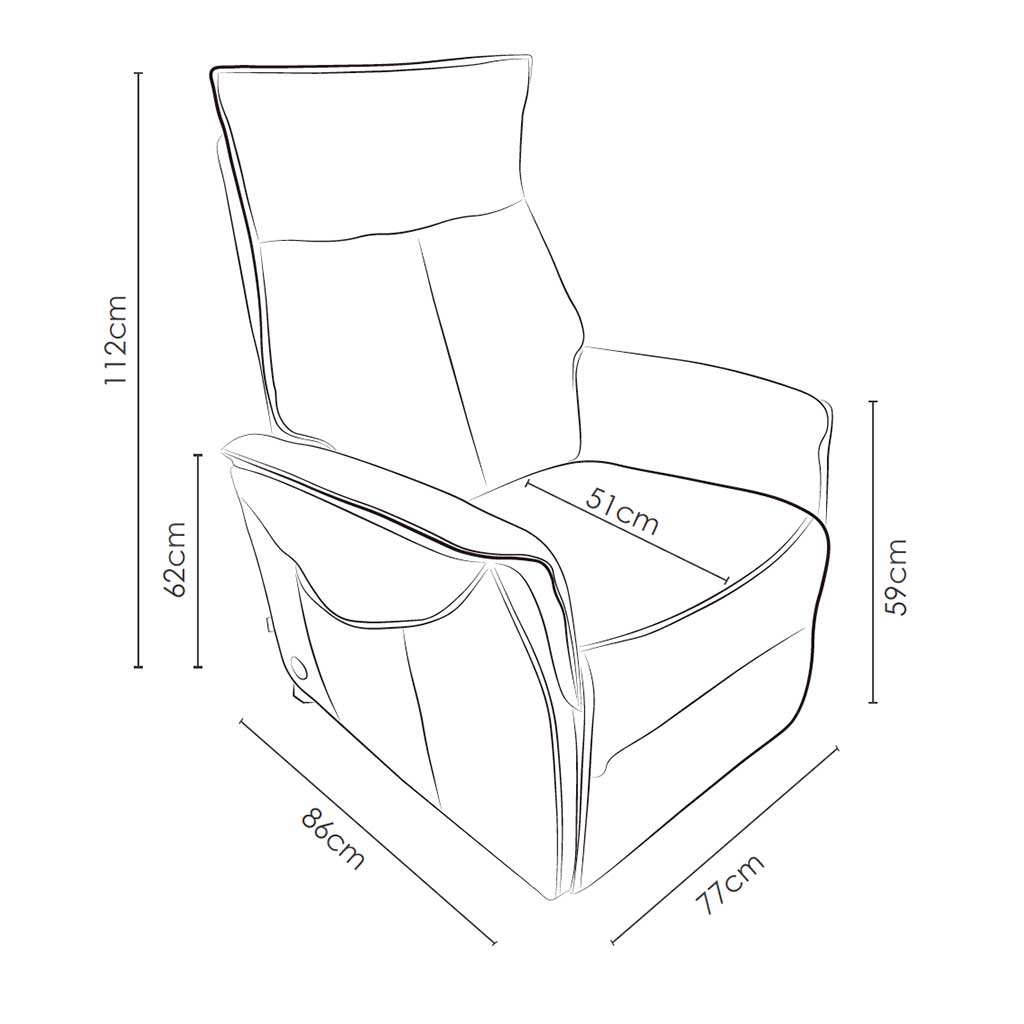 Cambridge recliner features