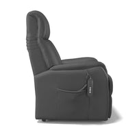 Dortmund recliner black detail