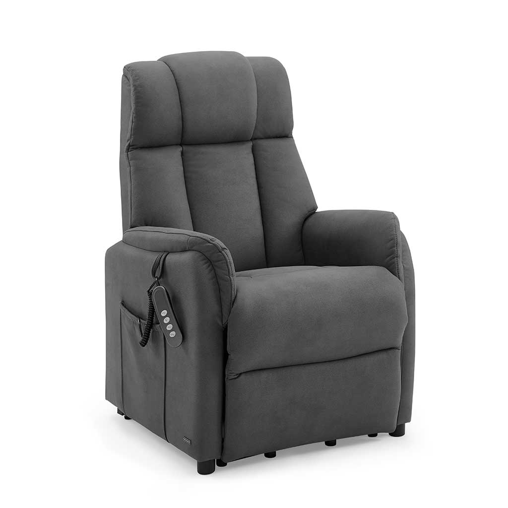 Dortmund recliner in dark grey Habana 17 fabric