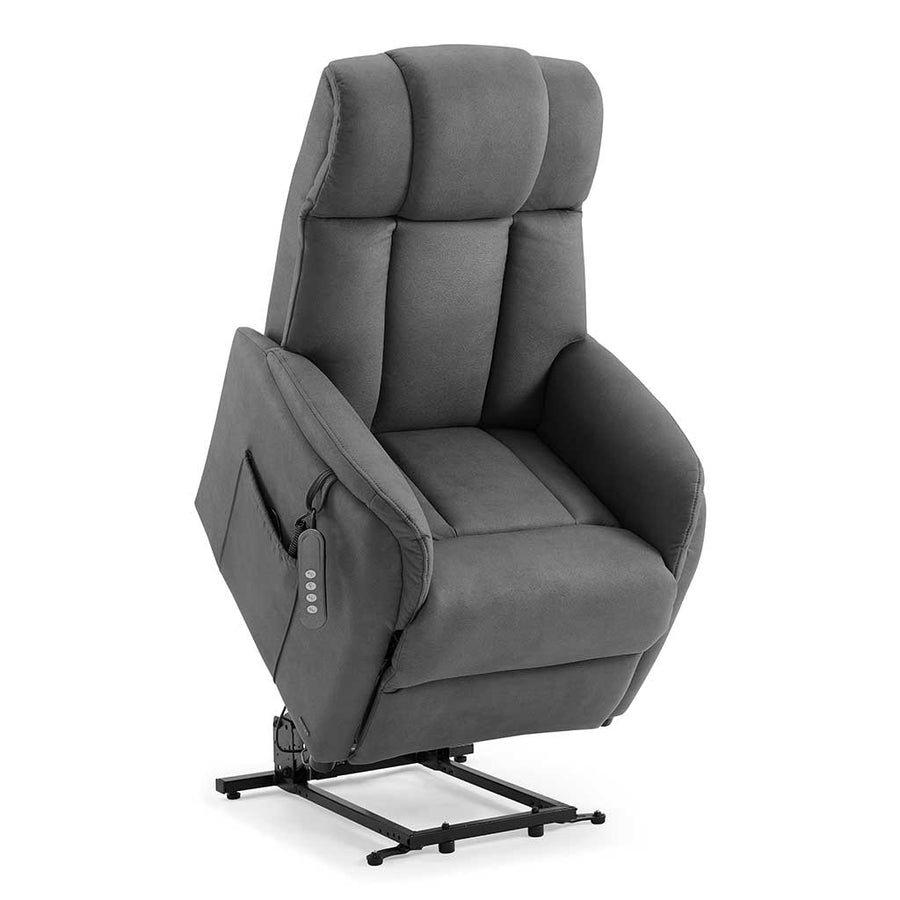 Dortmund recliner dark grey side view