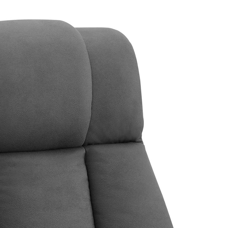 Dortmund recliner dark grey angle