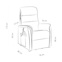 Frankfurt recliner features