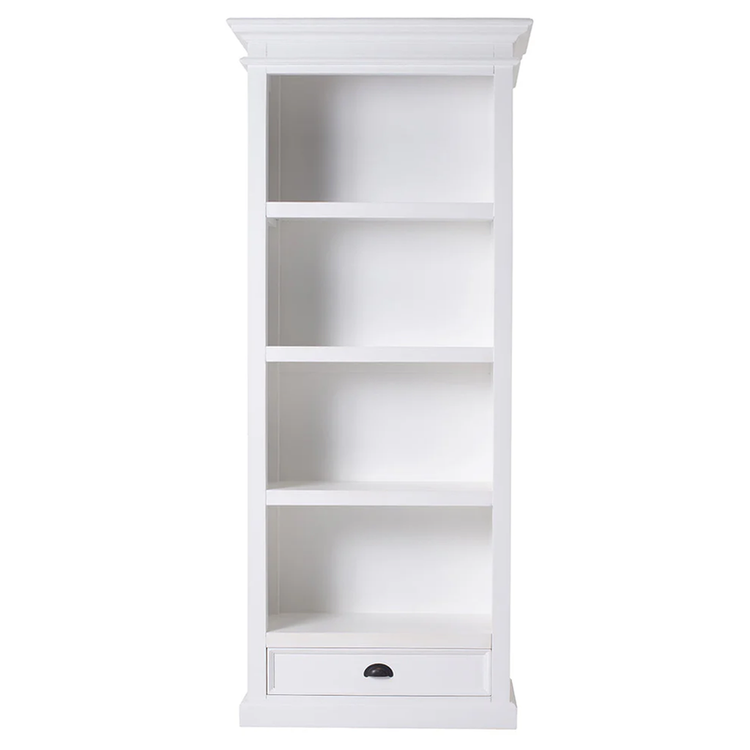 Halifax Medium Bookcase - White | Marcottestyle