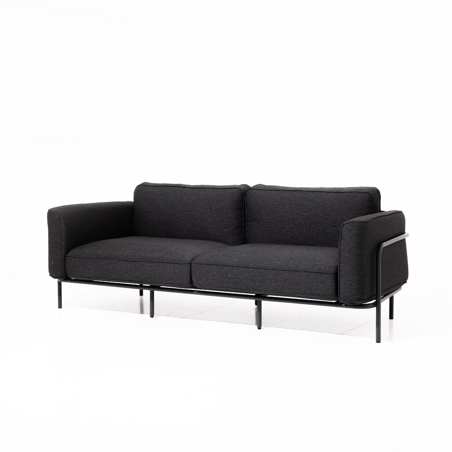 Canapé outdoor Melan - Noir 212x88x76cm