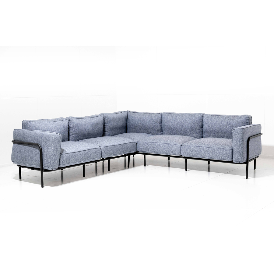 Outdoor Sofa Melan - Blau 247x247x76cm | Marcottestyle