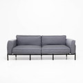 Canapé outdoor Melan - Gris 212x88x76cm