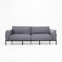 Canapé outdoor Melan - Gris 212x88x76cm