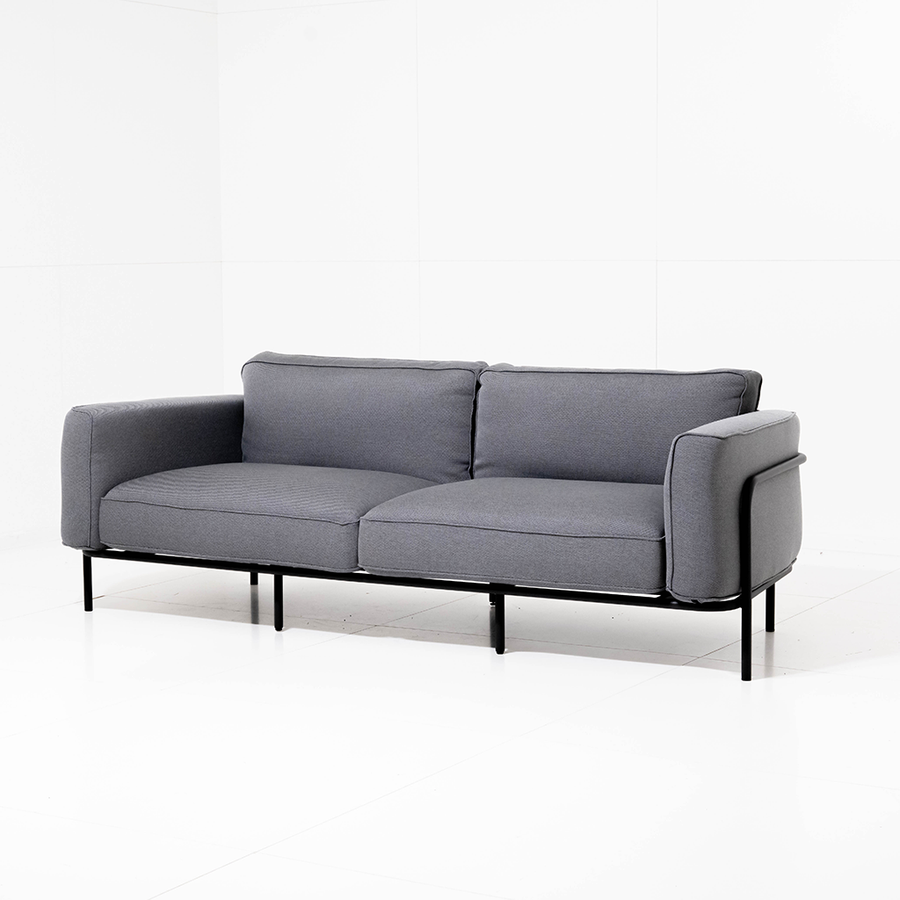 Canapé outdoor Melan - Gris 212x88x76cm