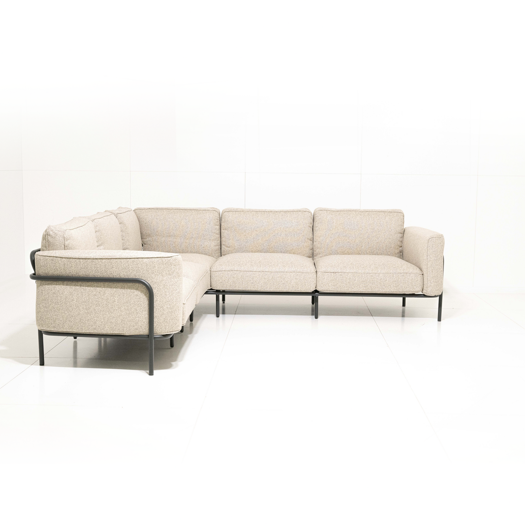 Outdoor-Sofa Melan - Beige 247x247x76cm