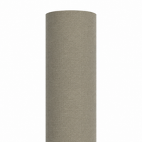 Tafellamp Mette 1280G in taupe finish, front view on Wit background with soft studio lighting showing the cylindrical fabric shade and metal base in full detail by Marcottestyle