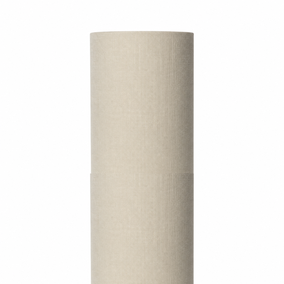 Table Lamp Mette 5344H in taupe finish, front view on white background with soft studio lighting showing the cylindrical fabric shade and metal base in full detail by Marcottestyle