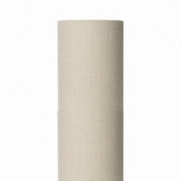 Lampe de table Mette 5344H in taupe finish, front view on white background avec soft studio lighting showing the cylindrical fabric shade and metal base in full detail by Marcottestyle
