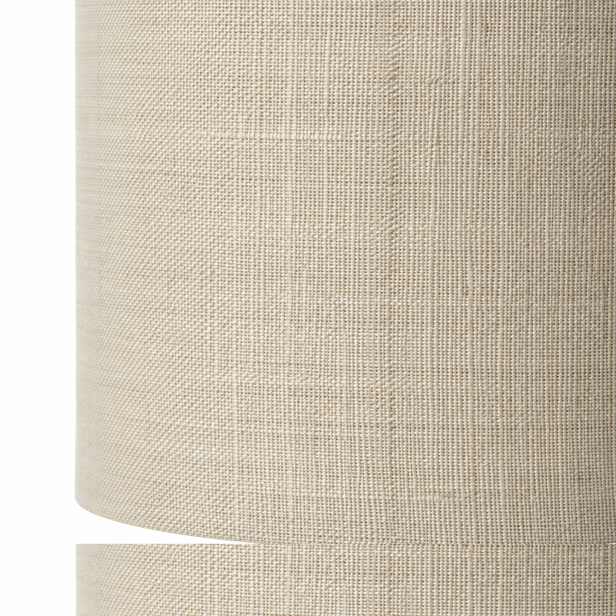 Close-up macro detail shot of Table Lamp Mette 6176X Beige showing intricate fabric texture and material finish of the lampshade, high resolution product detail by Marcottestyle