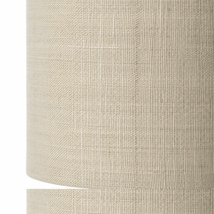 Close-up macro detail shot of Table Lamp Mette 6176X Beige showing intricate fabric texture and material finish of the lampshade, high resolution product detail by Marcottestyle