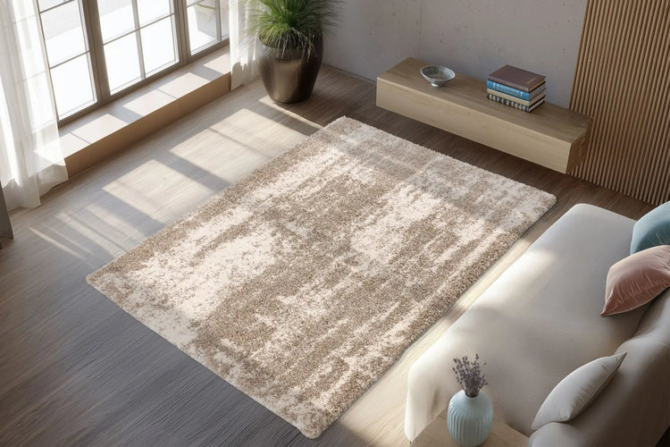 High-Pile Rug - Umbria Beige Distressed