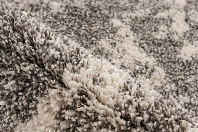 High-Pile Rug - Umbria Silver Distressed