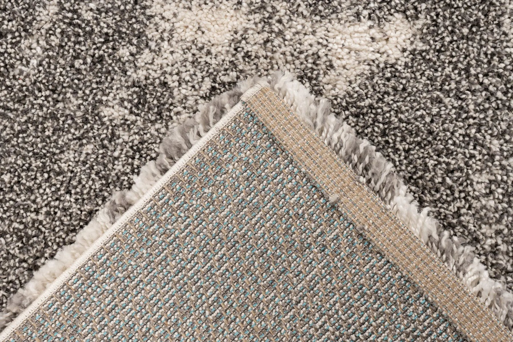 High-Pile Rug - Umbria Silver Distressed