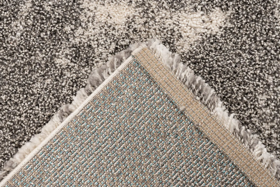 High-Pile Rug - Umbria Silver Distressed