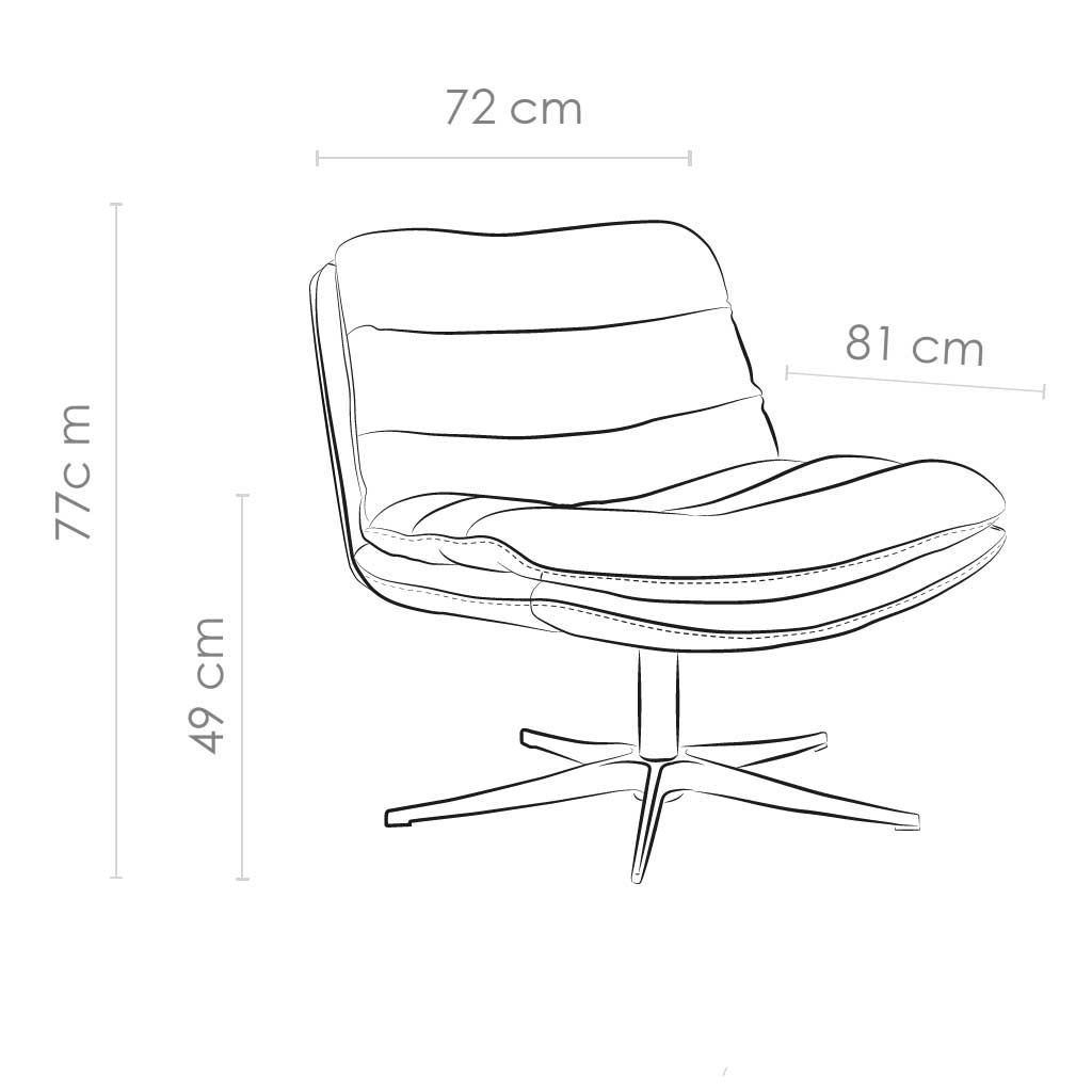 Poltroncina Embrace De Luxe - Pelle Smog B402