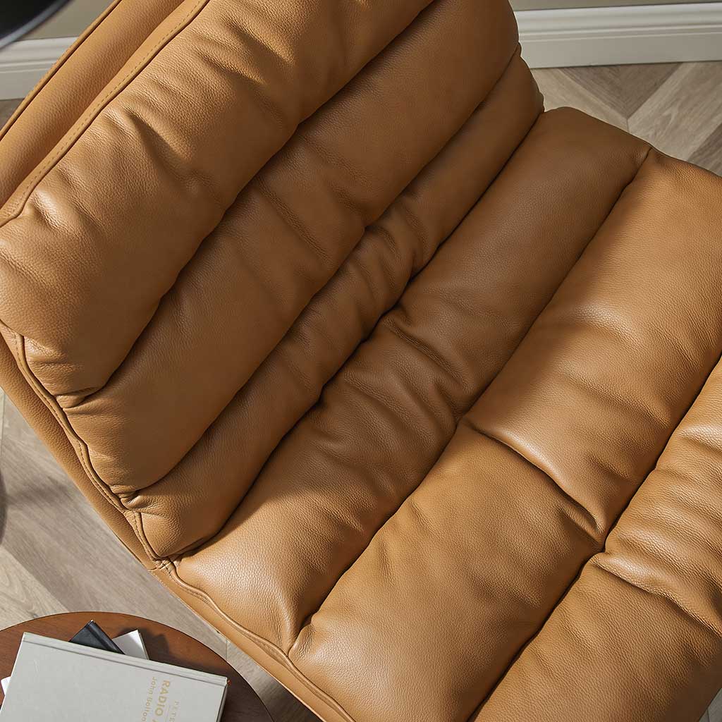Poltroncina Embrace Low - Pelle B501 Cognac