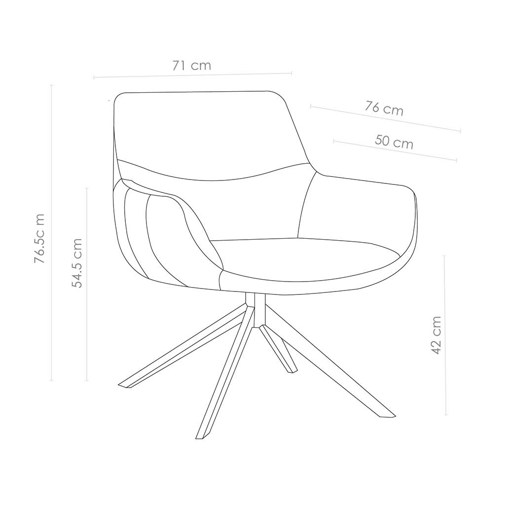 Ferrara chair technical features