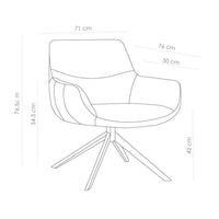 Ferrara chair technical features
